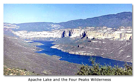 Apache Lake and the Four Peaks Wilderness