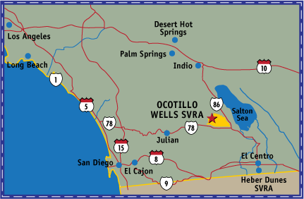 Map of location of Ocotillo Wells SVRA